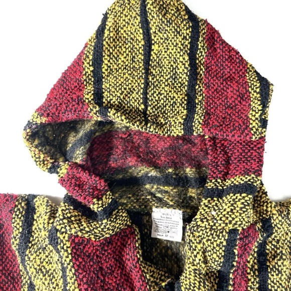 Textiles San Jose Mexican Hippie Festival Red Yellow Black Sweatshirt Mens M - Picture 5 of 8